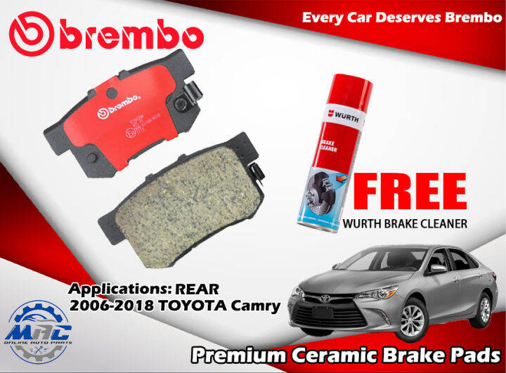 Toyota Camry 20062018 Brembo CERAMIC Near Disc Brake Pad P83089N