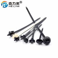 Car Universal Releasable Straps Fixed Car Cable Zip Tie Fastening Ties Push Mount Wire Tie Retainer Clip Clamp