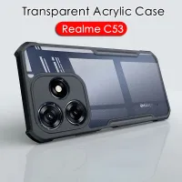 ตรงรุ่น เคสอะคริลิคใส Realme C51 / Realme C53 ด้านหลังใส สําหรับ Realme C53 PC TPU เคสนิ่ม กันกระแทก ขอบกันชน ถุงลมนิรภัย ป้องกันการหล่น 027