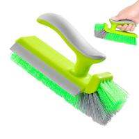 Wall Cleaning Brush Tub Scrubber Tile Scrubber Scrub Brush For Cleaning Scrubbing Brush With A Water Wiper Scraper For Bathroom Cleaning Tools