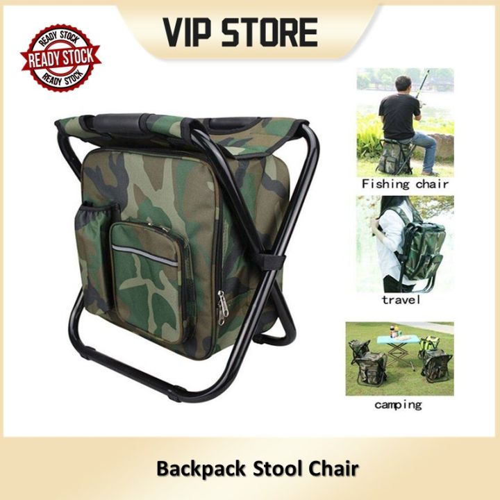 【VIP】 Backpack Stool Chair Seat Portable Outdoor Fishing Camping Hiking