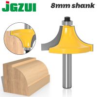 Round Over Edging Router Bit - 1 Radius 8 Shank 1pcs 8mm Shank wood router bit Straight end mill trimmer cleaning flush trim