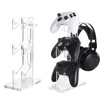 3 Tier Game Handle Desk Display Stand For Xbox Switch PS4 PS5Acrylic Games Controller Headset Hanger Holder Accessories