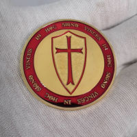 【HOT】 upaxjl Masonic Knights Templar CrossCoin ทหารคริสต์ Crusader เหรียญที่ระลึก