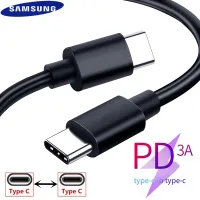 Original Samsung S21 S20 25W สายชาร์จ USB-C PD สาย USB C 5A สาย Super Fast Charge Type C To Type C Pd PPS Quick สําหรับ Samsung S22 NOTE 10 S21 S20 A90/80 S10 S9 S8 A70 OPPO VIVO XIAOMI HUAWEI P30 Macbook12 Pro13 iPad Pro Ipad air 4