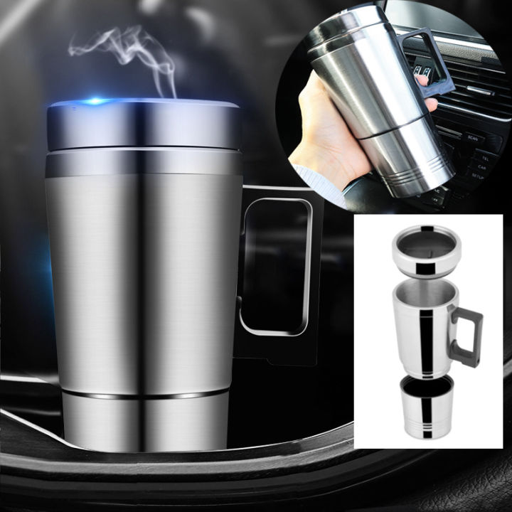 สปอตกรุงเทพฯ-500ml-ถ้วยความร้อนไฟฟ้า-12v-24v-สำหรับรถยนต์-แก้วเก็บความร้อน-ถ้วยทำความร้อนในรถ-12v-24v-water-heater-500ml-coffee-tea-boiling-heated-mug-water-heater-travel-kettle-for-car