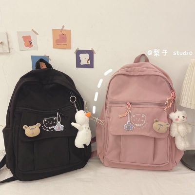 College School bag Korean style Womens nylon Harajuku ulzzang Backpack Travel Bag