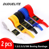 2 Rolls 1.5235M Cotton Boxing Bandage Sports Strap Sanda Kick Boxing MMA Hand Gloves Wraps Belt Boxing Sports Wraps Bandage