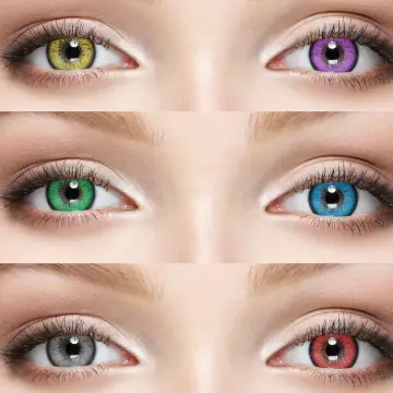 1 Pair Color Contact Lenses For Eyes Anime Makeup Accessories Comic Tears  Cosplay Lense Blue Lenses Green Eye Lenses Brown