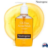 Neutrogena Oil Free Acne Wash with Salicylic Acid Facial Cleanser 175ml ผลิตภัณฑ์ทำความสะอาดผิวหน้ากระจ่างใสสูตรลดสิวคุมมันสินค้านำเข้าจากออสเตรเลียของแท้พร้อมส่ง