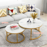 ☕Coffee table modern โต๊ะกลมกลาง โต้ะกาแฟ โต๊ะกลางโซฟา โต๊ะรับแขกอเนกประสงค์ ลายหินอ่อน แข็งแรง ผลิตจากหินอ่อน โครงเหล็กแข็งแรง