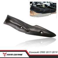 การ์ดท่อ Z900 Carbon Fiber แท้ทั้งอัน สำหรับ Kawasaki Z900 ปี 2017-2019 การ์ดท่อกันร้อน ป้องกันความร้อนจากคอท่อ การ์ดคอท่อ [รับประกันสินค้า 100%]