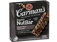 มาใหม่?  Dark Choc Espresso Nut Bars Carmans 160g