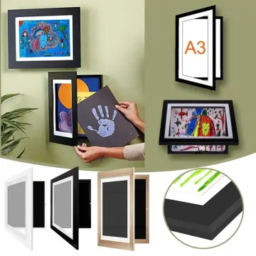 Children Art Frames Magnetic Front Open Changeable Kids Frametory Home  Decor