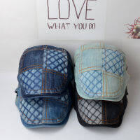 Simple ล้าง Denim เย็บ Berets หมวกผู้ชายผู้หญิงฤดูใบไม้ผลิฤดูร้อนหมวกแบนศิลปิน Duckbill หมวก Casual Herringbone Newsboy หมวก