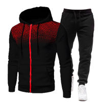 Mens Tracksuit Outdoor Sets Hoodies+Pants Autumn and Winter Sport Suits Casual Sweatshirts Tracksuit Sportswear Jogging Suit