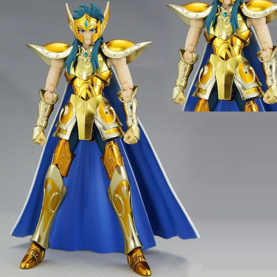 CS รุ่น Saint Seiya ตำนานผ้า Action Figure EX Aquarius Camus พร้อม Hyoga Cygnus Head Gold 24K Oce Knights Of The Zodiac