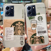 เคสโทรศัพท์ Phone Case Infinix Note 30i 30 Pro 30 VIP Hot 30 Play 30i 20 4G 5G INS เคส นิ่มแฟชั่นใสลายกาแฟฝาหลัง เคสโทรศัพท Cover 2023