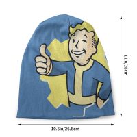 Vault Boy Fallout 4 Kate บทบาทการเล่นเกม U Nisex Bonnet ฤดูหนาวที่อบอุ่นสองชั้นหมวกบางสำหรับผู้ชายผู้หญิง