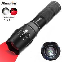 Alonefire G700-WR 2in1สีขาว + สีแดงหลอดไฟแสงจ้าไฟฉายLed Zoomableไฟฉายภาคสนามสำหรับเดินป่าตั้งแคมป์