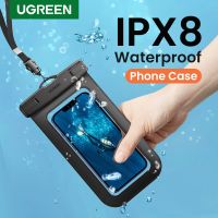 UGREEN เคสโทรศัพท์กันน้ำ IPX8,สำหรับ iPhone 14 13 12 Pro Max เคสป้องกันสำหรับ Xiaomi Samsung กระเป๋าว่ายน้ำอเนกประสงค์