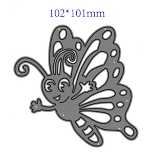 Bokali 1 chiếc khuôn cắt kim loại hình bướm, scrapbooking - ảnh sản phẩm 1