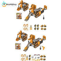 ชุดก่อสร้างจุกรดน้ำแยกส่วนได้ของเล่นสว่านไฟฟ้าจุกรดน้ำแยกส่วนได้รถบรรทุก Tootplay ชุดของเล่นก่อสร้างวิศวกรรมยานยนต์แบบทำมือสำหรับเด็กหญิงเด็กชาย