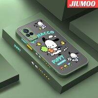 JIUMOO เคสสำหรับ VIVO V21 4G V21 V21s 5G ลายการ์ตูนแครอท Pochacco บางดีไซน์ใหม่ด้านข้างกันกระแทกมีน้ำค้างแข็งโปร่งใสเคสมือถือแข็งปลอกซิลิโคนคลุมทั้งหมดปกป้องกล้อง Softcase