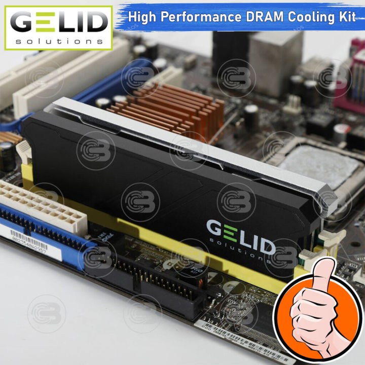 coolblasterthai-gelid-icerock-silver-high-performance-ddr-cooling-kit-aluminium-made-supports-ddr3-ddr4-ddr5