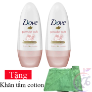 Combo 2 chai Lăn khử mùi Dove dưỡng da trắng mịn chai 40ml hương phấn thơm