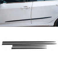 4PCS Body Side Trim กันน้ำ Bright Black Universal Door Protector การปรับเปลี่ยนอัตโนมัติรถกันชนรถ Protector