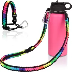 Shoulder Strap Baby Beverage Bottle Strap Water Bottle Buckle Lanyard  Portable Back Water Lanyard Water Bottle Cup Accessories