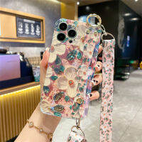 NLWVXCamellia เหมาะสำหรับ14เคสมือถือ,Flash Drill iPhone 13 Hing Rope,15pro/12กาวดร็อป,Huawei Mate50