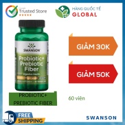 Hàng Quốc Tế SWANSON PROBIOTIC+ PREBIOTIC FIBER, 60 viên, Hỗ trợ sức khỏe