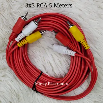 Cable audio - video 3x3 RCA, 1.8 metros