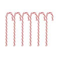 【CC】✖  15CM 6PCS Cane Hanging Xmas Prop Ornaments Navidad Natal Happy New Year 2022