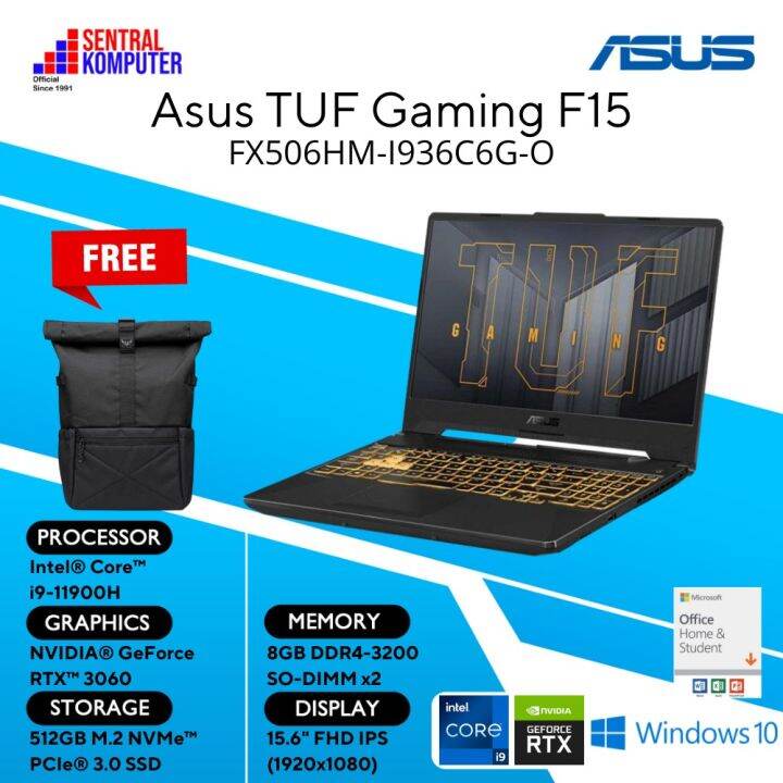 asus tuf gaming f15 fx506hm i9