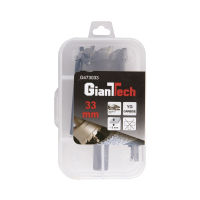 ดอกโฮลซอว์เจาะสเตนเลส 33 มม. GIANTTECH รุ่น G473033 ขนาด 3.5 x 3.5 x 10.8 ซม. สีเงิน