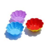 【hot】 5Pcs Silicone Paper Baking Cup Pudding Mousse Chocolates Mold Dessert Jam Decorating Tools