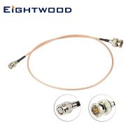 Eightwood Mini BNC Male to BNC Male Bulkhead Mount 75Ω Video SDI Cable 60cm for HD SDI 3G SDI Recorder Camera Monitor Converter