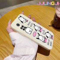 Jlingji เคสสำหรับ Xiaomi 10T Pro,เคสเต็มหน้าจอ Pochacco นุ่มเคสมือถือบางเคสขอบสี่เหลี่ยมด้านข้างลายซิลิโคนเคสป้องกันการกระแทก