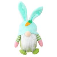 Easter Bunny Gnome Handmade Swedish Tomte Rabbit Plush Toy Hanging Faceless Doll