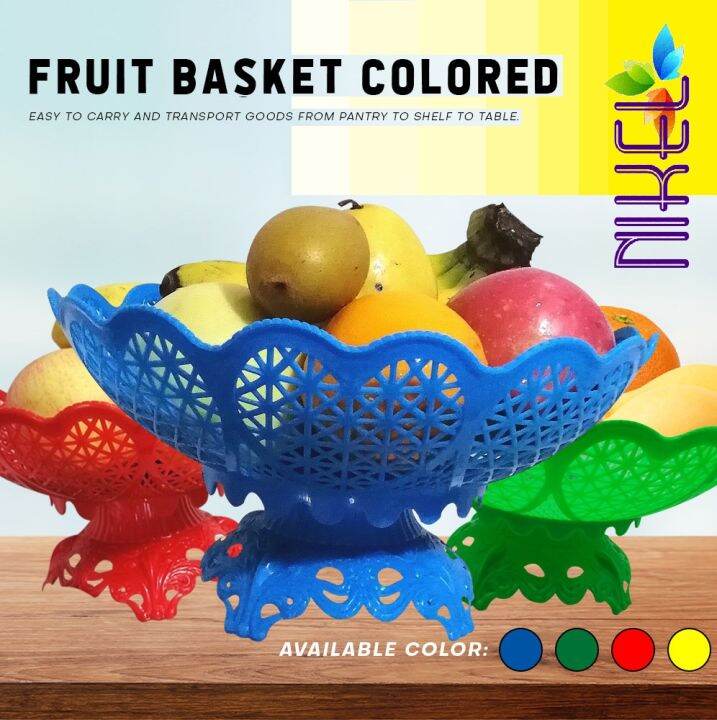NIKEL Durable Plastic Fruit Tray / Fruit Basket for Table Display