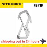 ▬ NITECORE NSH10 Multiuse Titanium Snap Hook Anti-corrosion Ultra Lightweight Hanging Tool 45 degress Elastic Spring Gate