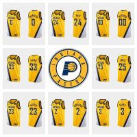 ยอดนิยม 2022-2023 Indiana Pacers เสื้อบาสเก็ตบอลเสื้อยืดผู้ชาย NBA Jersey