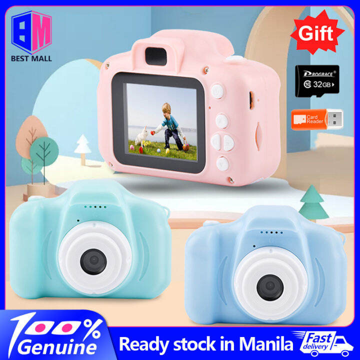 [🇵🇭 Stock&COD] Mini Toy Camera For Kids HD Camera 1080P Real Camcorder Rechargeable Waterproof 2