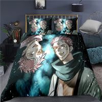 【hot】ﺴ¤▥ 2/3 Pieces Jujutsu Kaisen Set Japan Anime Duvet Cover Custom Luxury Bed Quilt