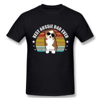 ใหม่ เสื้อยืดลําลอง แขนสั้น พิมพ์ลายอุ้งเท้าสุนัข Aussie Dad Ever Australian Shepherd Paws สําหรับผู้ชาย Cmgjkp98Bppnpb3  WZ32