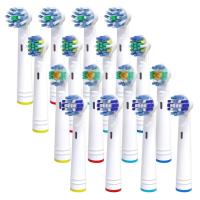 R 16×Replacement Brush Heads For Oral-B Electric Toothbrush Fit Advance Power/Pro Health/Triumph/3D Excel/Vitality Precision Clean