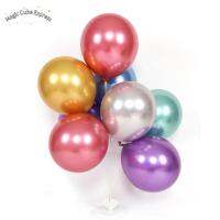 Fast การจัดส่ง1PC 12นิ้ว Metallic Ballon บอลลูนตกแต่งงานลูกโป่งยางโลหะโครเมี่ยมบอลลูนฮีเลียมอากาศบอลลูนทองเงินสีแดง Baloons